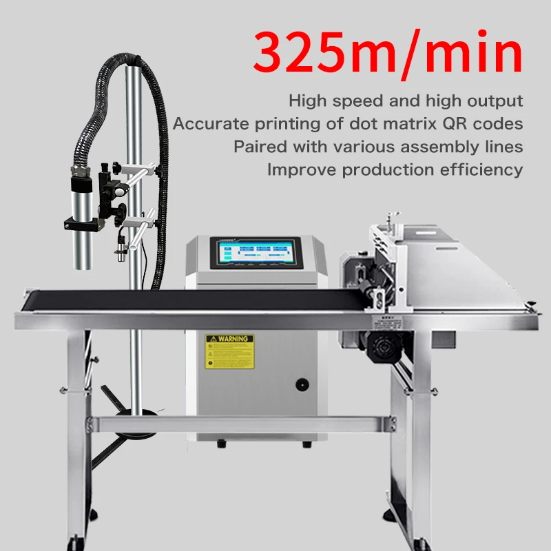 High speed industrial white ink inkjet digital printer multi-color CIJ inkjet printer barcode production date printer
