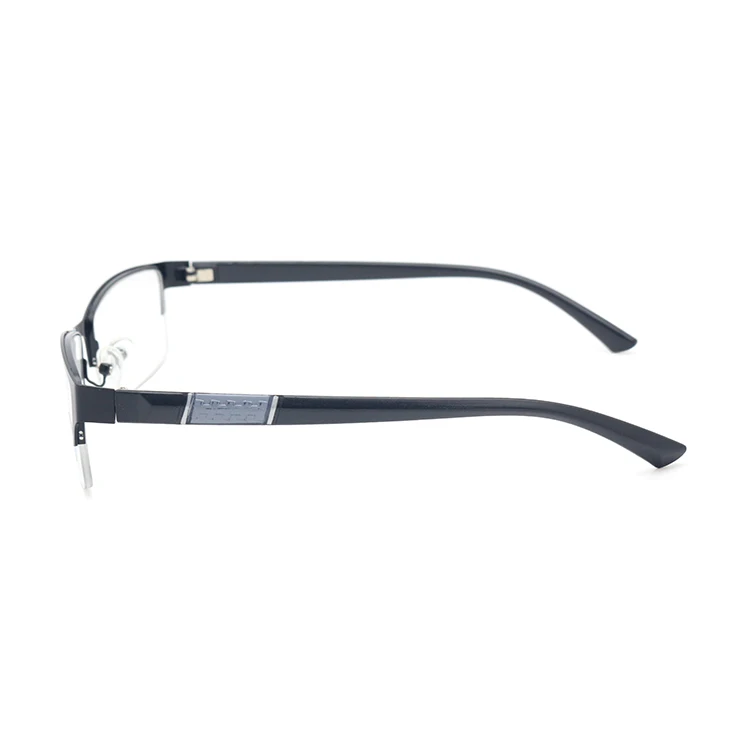Fashion ultralight half frame computer glasses frames metal men anti blue ray glasses