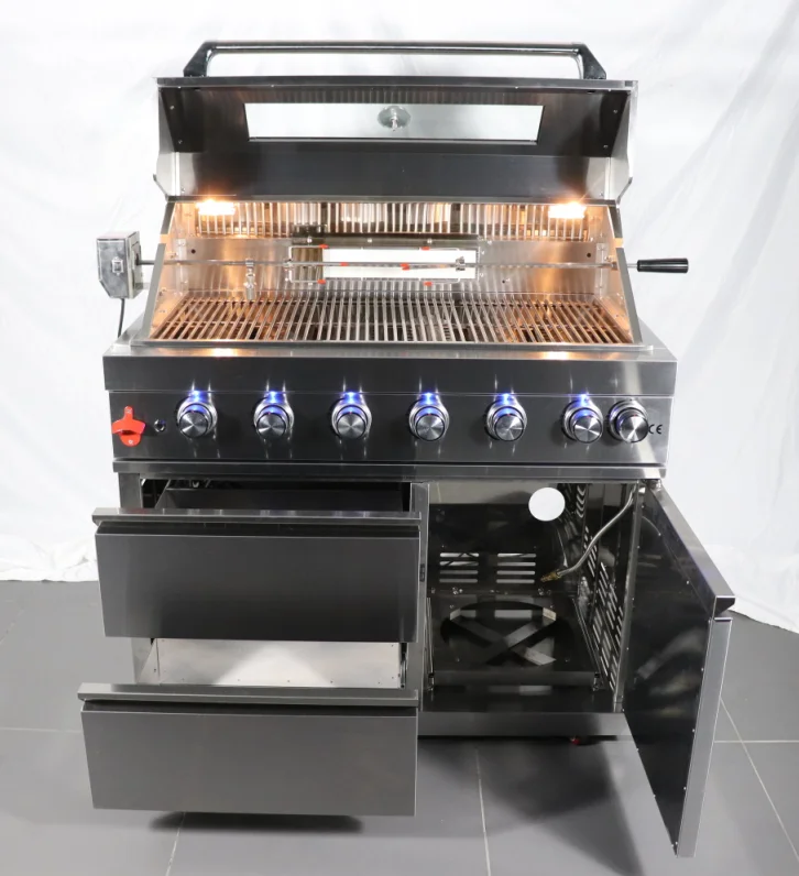 Free-Welding BBQ Grill Modern Stainless Steel Outdoor Kitchen Cabinets