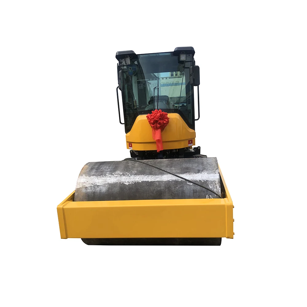 heavy duty long lifetime earth compactor machine hydraulic pump double drum soil asphalt road roller