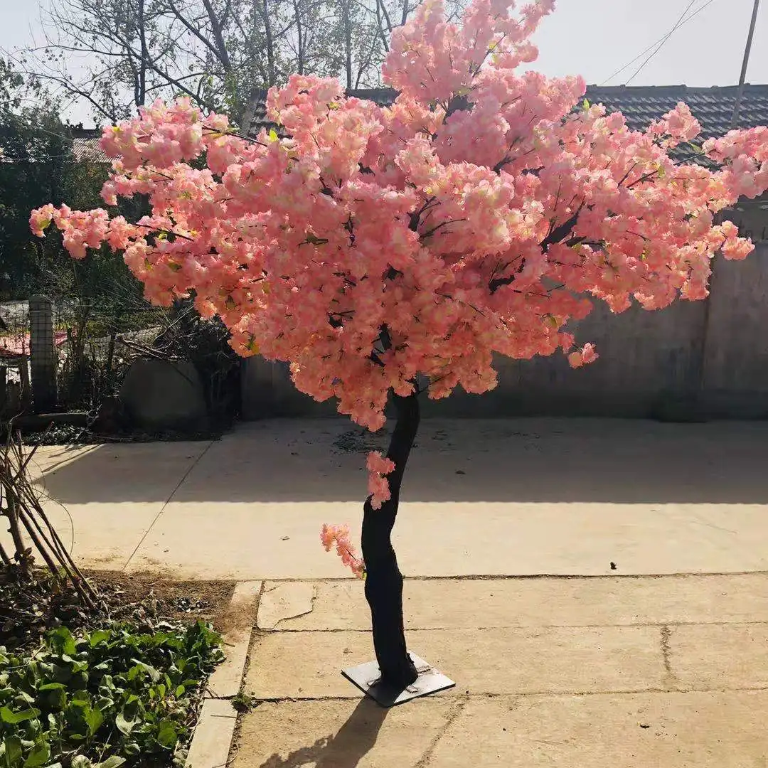 wedding Decor large small pink white Faux Silk Sakura trees table centerpiece Artificial Cherry Blossom Tree