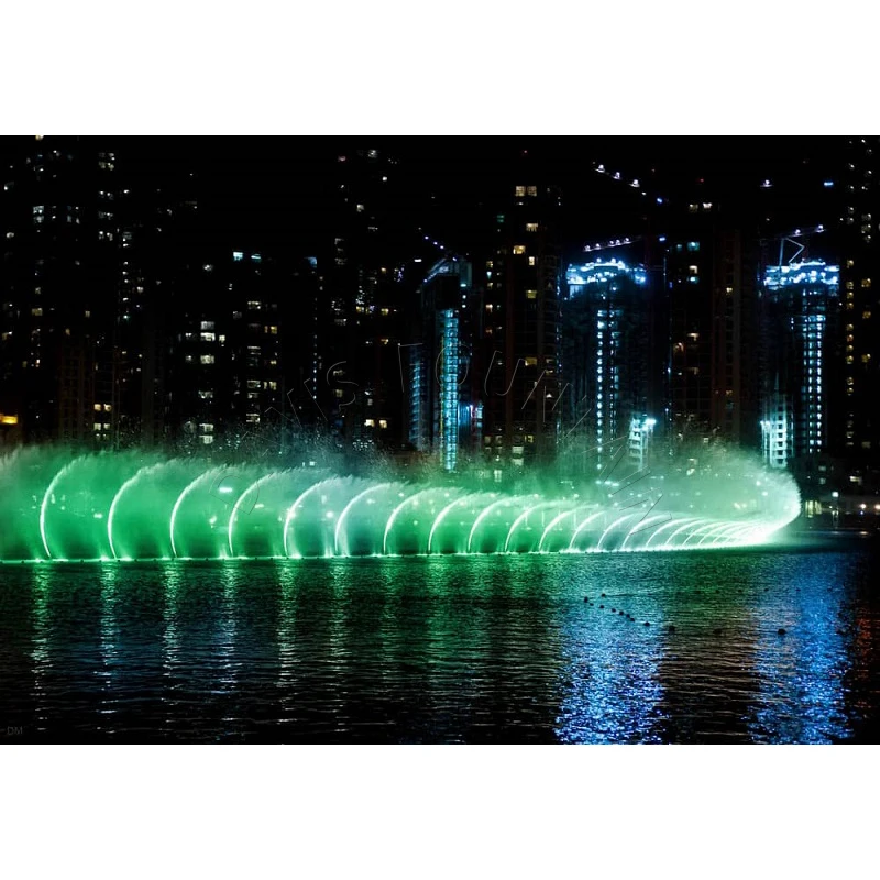 Davis Fountain Factory Price Swing Jet Fountain One Stop Service DMX Light Music Beat Fountain