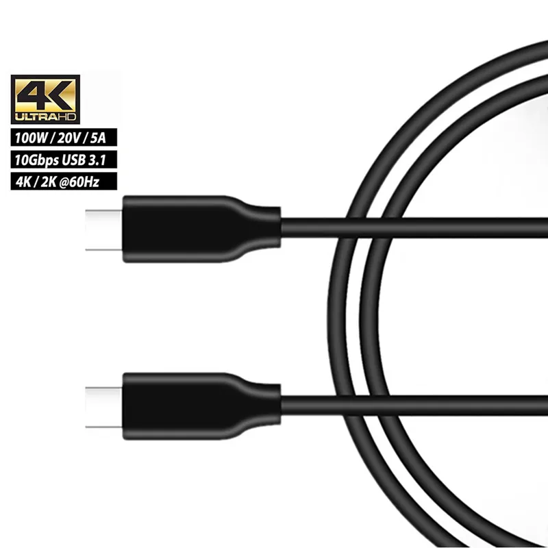 Топ продаж 10 Гбит/с 4K видео и аудио передачи данных Usb 3 1 Быстрая зарядка типа C кабель для