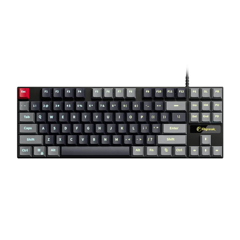 Razeak RGB игровая механическая клавиатура Клавиатура Мышь комбо с металлическим чехлом