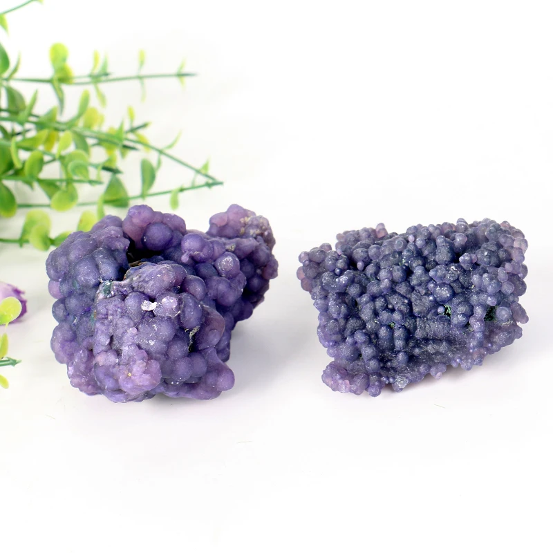 Wholesale Natural Raw Purple Grape Agate Cluster Indonesia Mineral Specimen Grape Agate Cluster For Fengshui