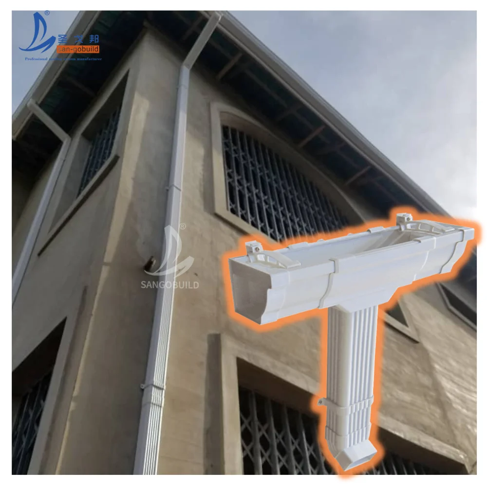 Professional Factory Building Materials Gutters Roofing Pvc Gutter Rain Water For House Construction