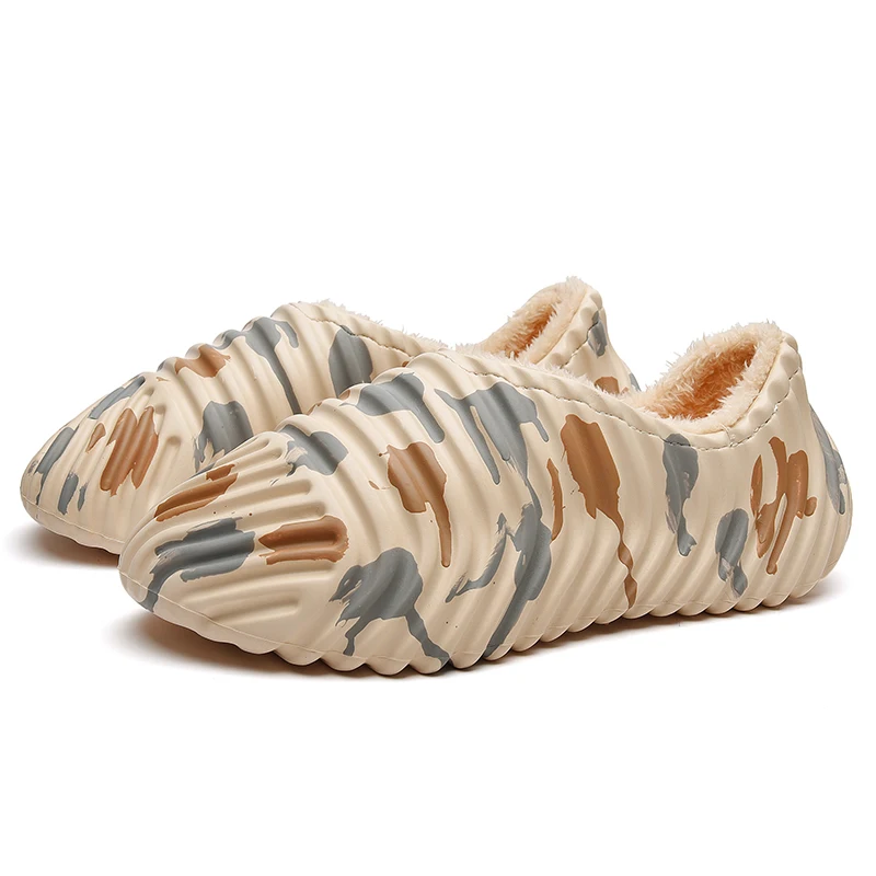 Fashion Chinese Mesh Slipper Branded Red Teddy Bear Denim Slides Fox Fur Slippers