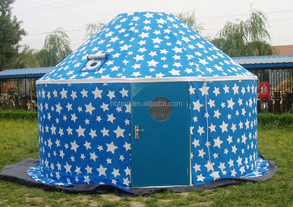 Dia 3-6m luxury Inflatable Yurt tent for outdoor family house yurt tent with warm felt