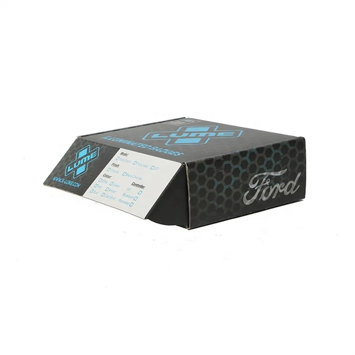 Custom Design Printing Tab Lock Foldable Corrugated Mailing Boxes Die Cut Packaging Postage Delivery Box
