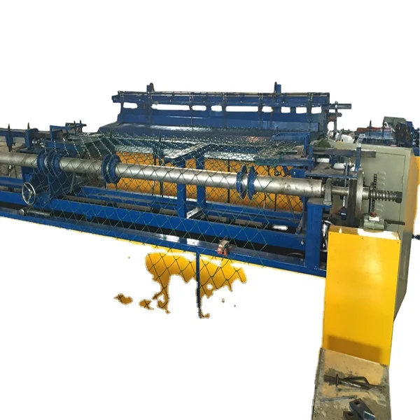 Single rod for double wires automatic chain link fence machine