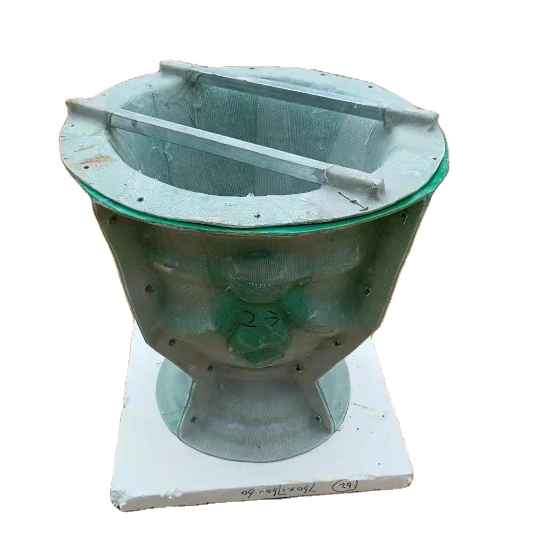 Big Cement Concrete Planter Flower Pot Fiberglass  Molds for Outdoor Garden House Building Decoration
