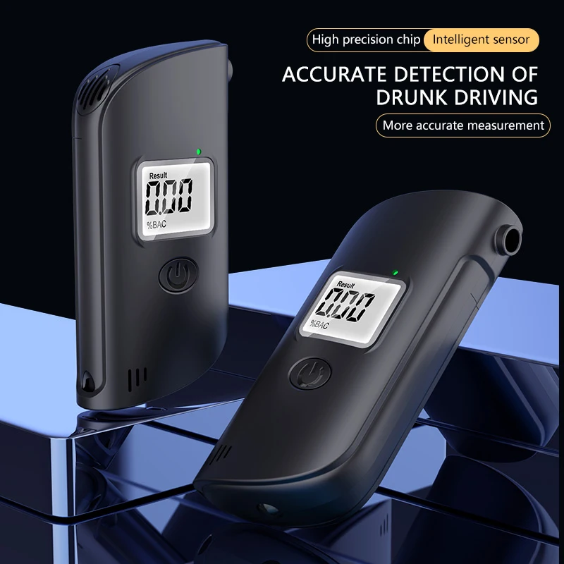 High Quality Battery Powered Alcohol Checker Detector Portable LCD Digital Breath Alcohol Tester Breathalyzer