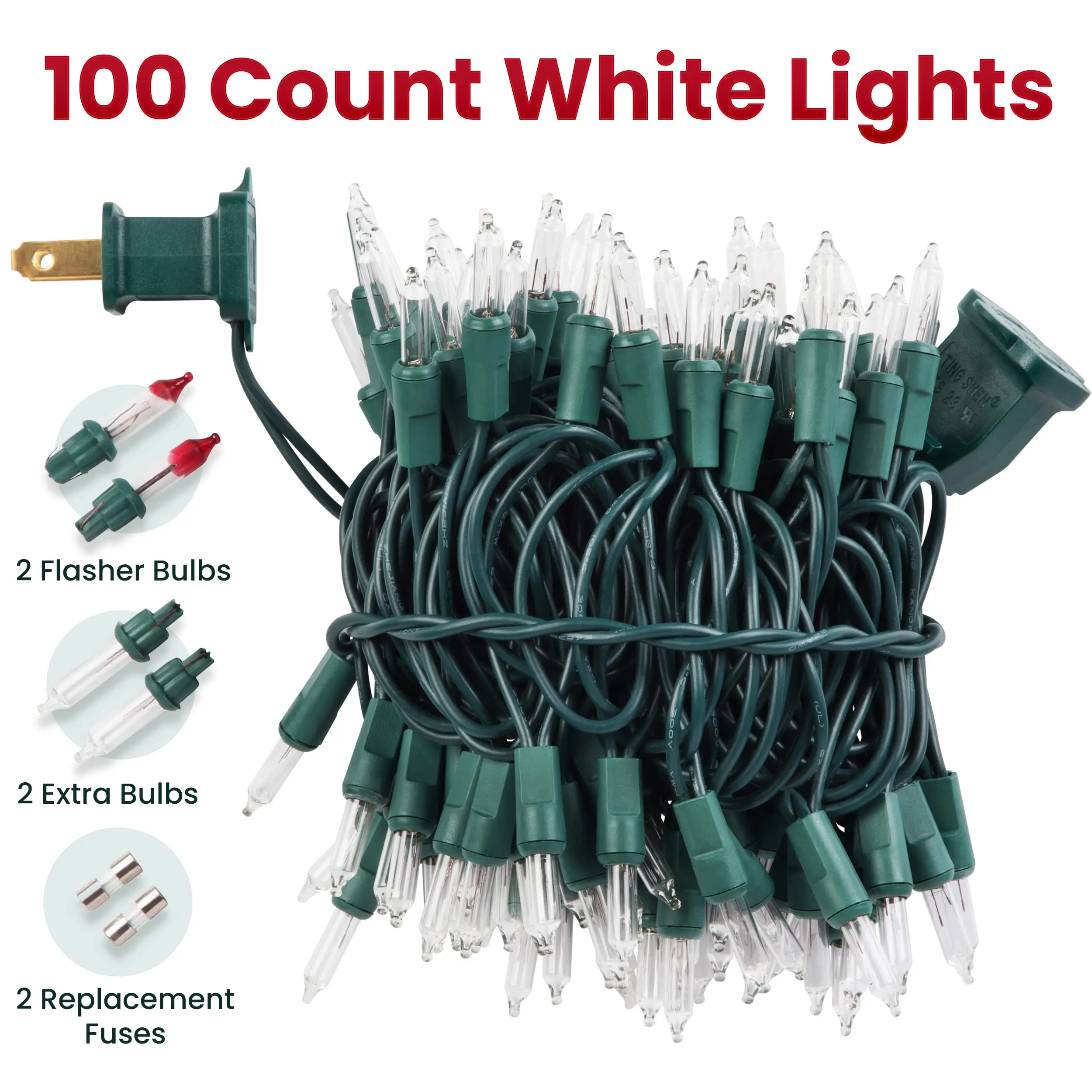 Amazon Hot Sell 100 Led 5.5m Pvc Rubber Led String Lights  For Christmas Xmas Tree Wedding Party Decorations Holiday Outdoor