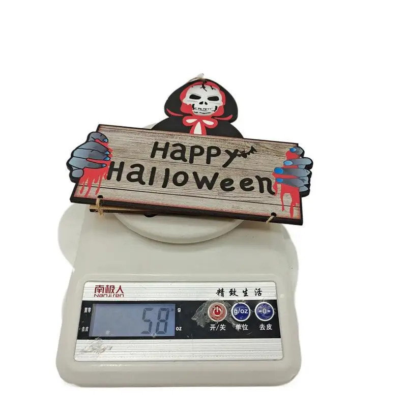 Halloween Decorations Crafts Hanging Pumpkin Trees Outdoor Gardens Horror And Scary Wooden Ghost Decoration