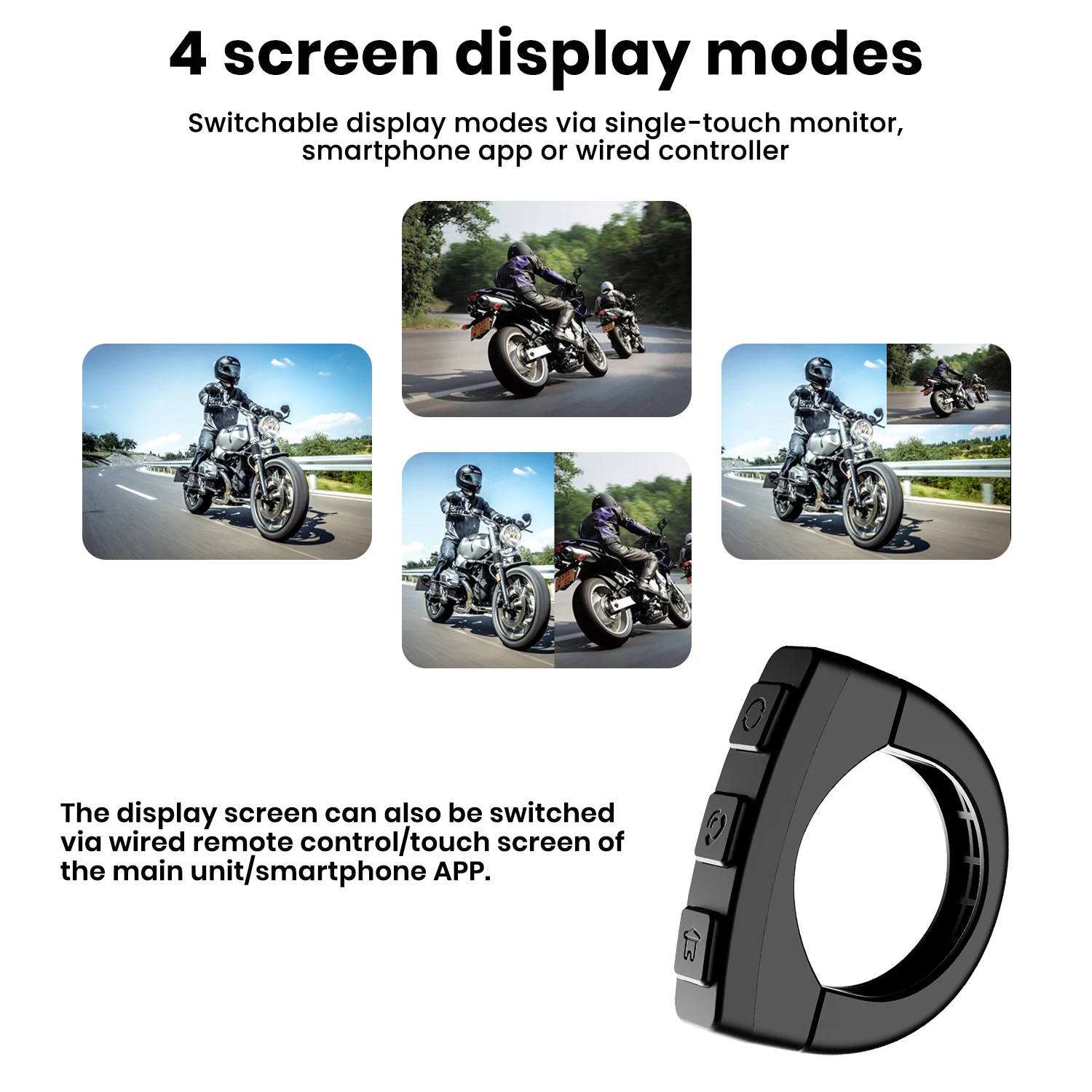 Motorcycle GPS with Carplay 5 Inch waterproof display screen Carplay Android auto HD Navigation 3D map sd card Wireless Carplay