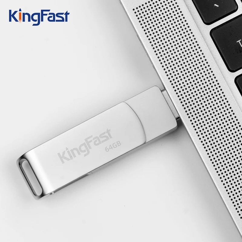 KingFast Brand USB 3 0 Type-C 64GB памяти с бумажной