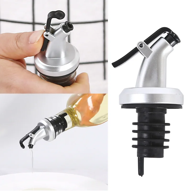 Olive Oil Sprayer Stopper Liquor Dispenser Wine Pourer Flip Top Beer Bottle Stopper