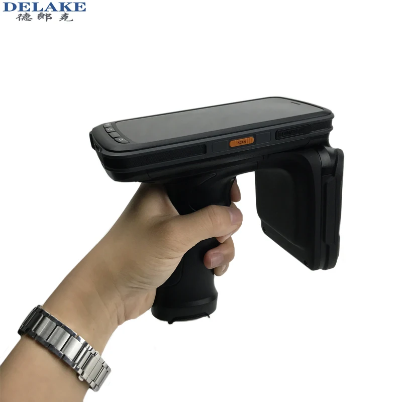 Delake Farm Livestock Portable Handheld UHF Electronic Ear Tag Scaning Animal Ear Tag Reader For Cattle Goat Pig Ear Tag