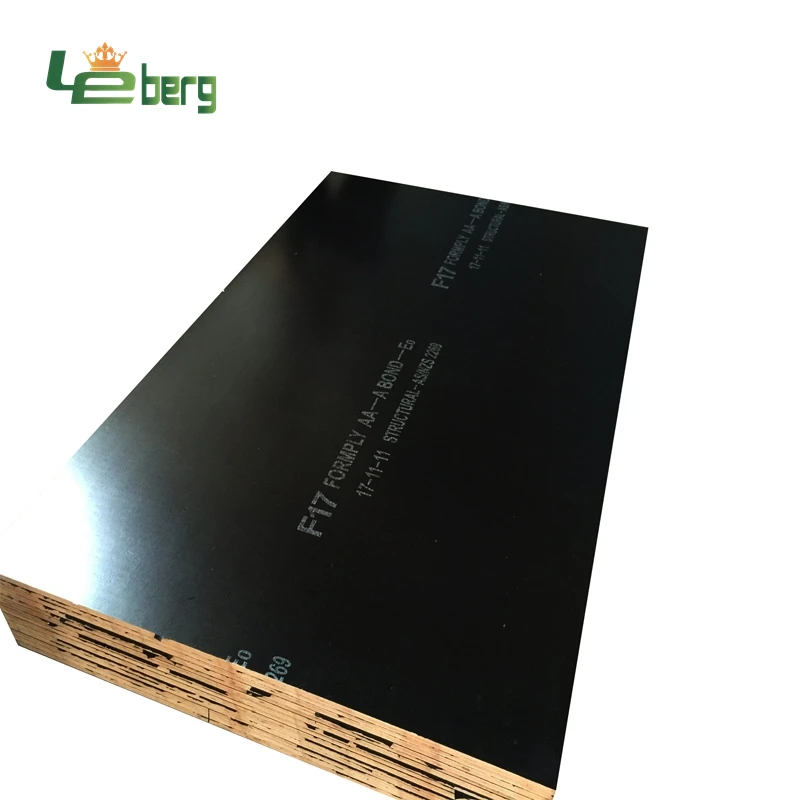 black film faced plywood/f17 formply used for structural with a bond phenolic glue