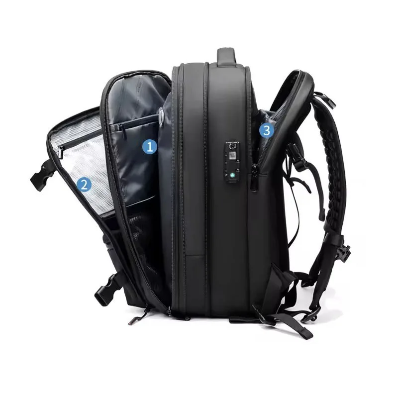 Expandable Vacpack Backpack 60L air vacuum compression backpack for travel Laptop backpack
