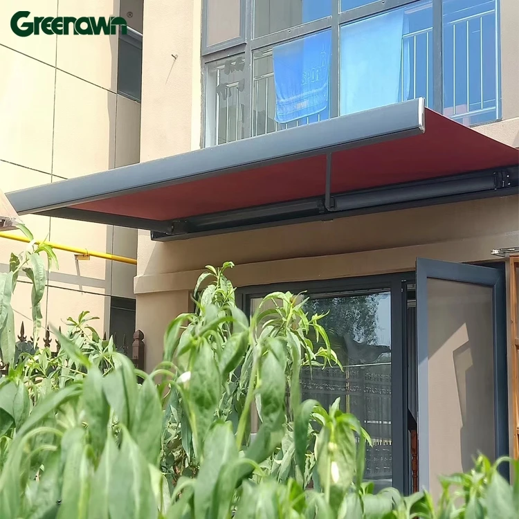 Outdoor Electric Waterproof Aluminum Garden Window Automatic Motorised Folding Awning Canopy