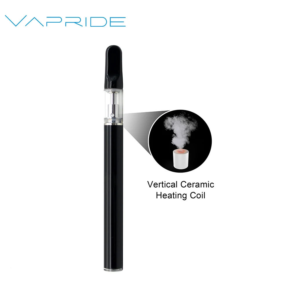 Vapride O8 Custom Logo Slim Vape Pen Electronic Ceramic CBD Oil Vaporizer 1ml Empty Pen