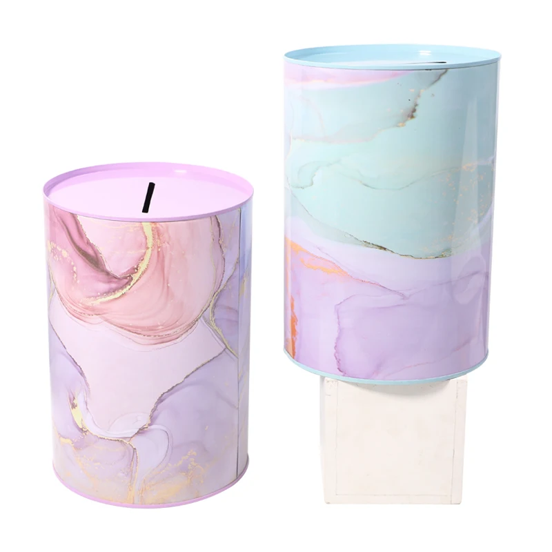 Money saving box ins Marbling seal  piggy bank wedding safe coin collection organizer box for kids gift