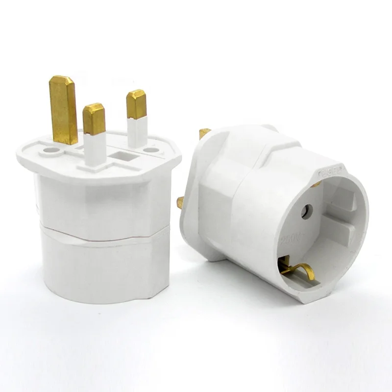 Power Adapter 13A EU to UK Plug Adapter Slim UK Travel Power Plug Adapter Converter for Dual Voltage