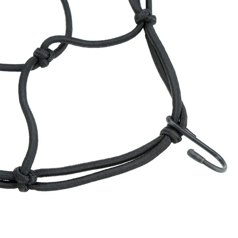30x30cm Universal Flexible Elastic Motorcycle Bicycle Luggage Cargo Net With Hooks