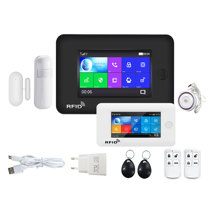 PGST сенсорный экран 4G LTE WIFI GSM беспроводная домашняя охранная система Android IOS Tuya App умная система сигнализации для безопасности дома