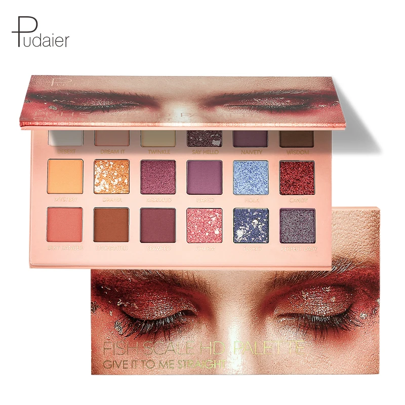 
18 Color Eyeshadow Palette Makeup Wholesale Shimmer Highly Pigmented Nudes Warm Natural Cosmetic 
