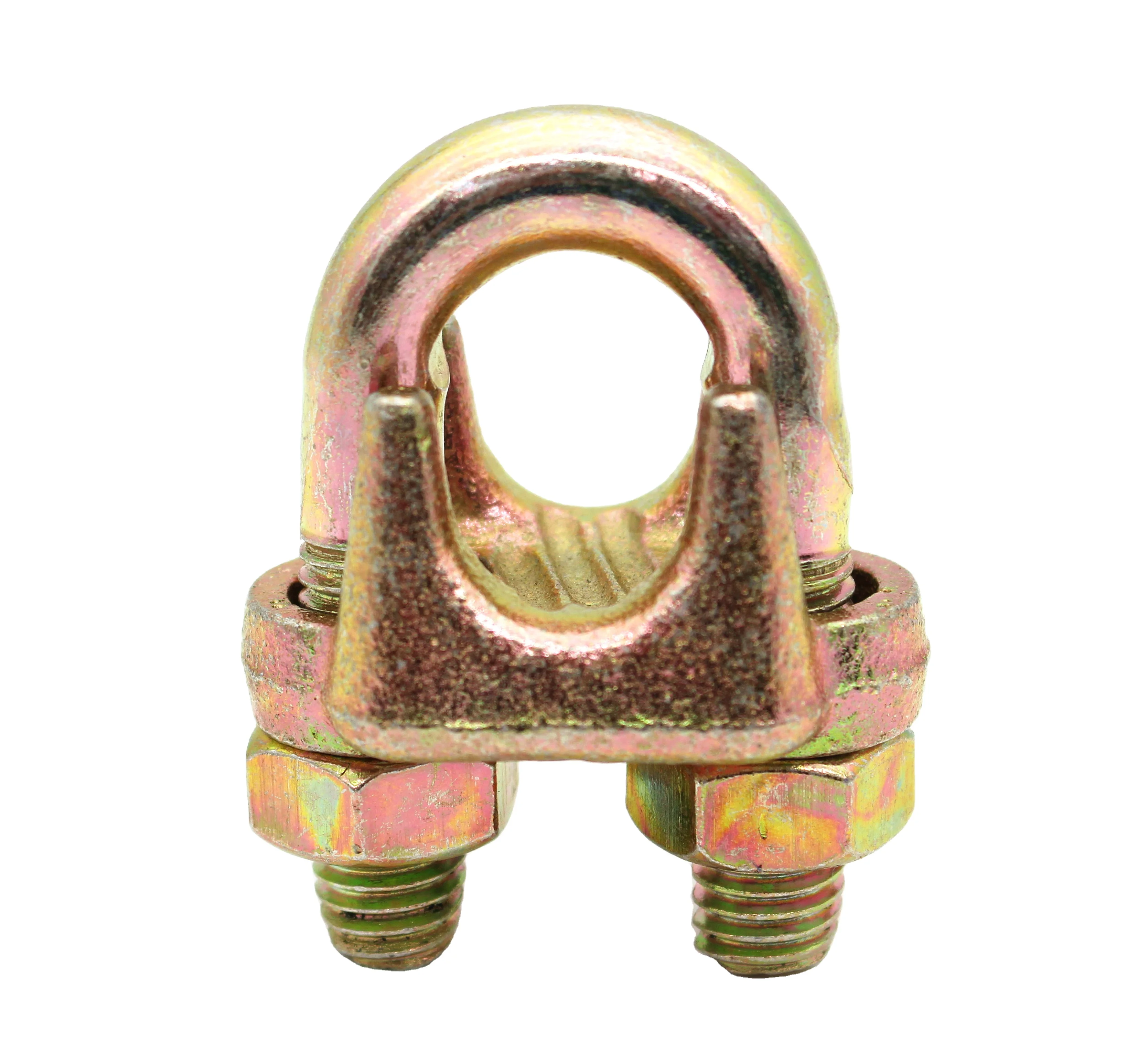 Zinc plated Galvanized Adjustable Malleable Iron Steel Standard A Type Wire Rope Clip for fixing wire rope