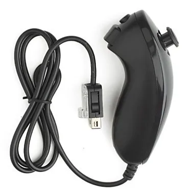Оптовая продажа левосторонний джойстик для Nintendo Wii Nunchuk WiiU видео игровая консоль пульт