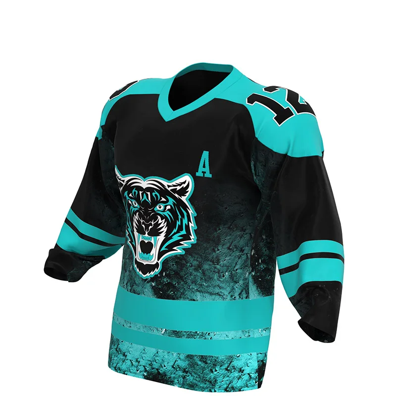 2021 Team and logo Ice Hockey Wear casual hockey uniform Custom ice hockey jersey kraken jersey with free design service