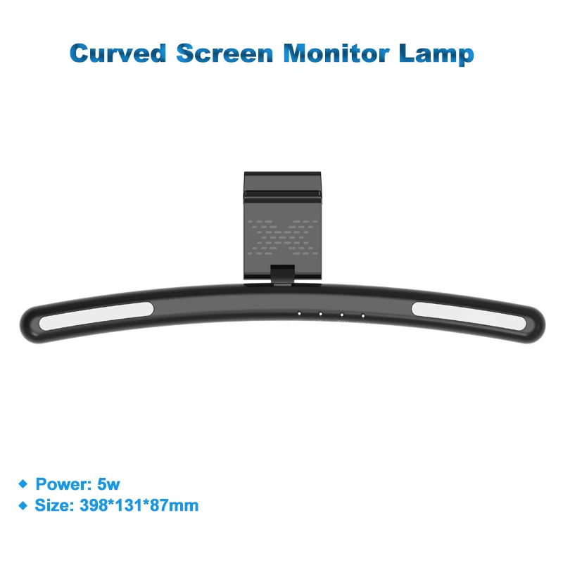 Curved Screenbar Monitor Light 3-Mode 7 Color Backlight Office Gaming Computer Lamp Desktop Led Screen Bar Hanging Light