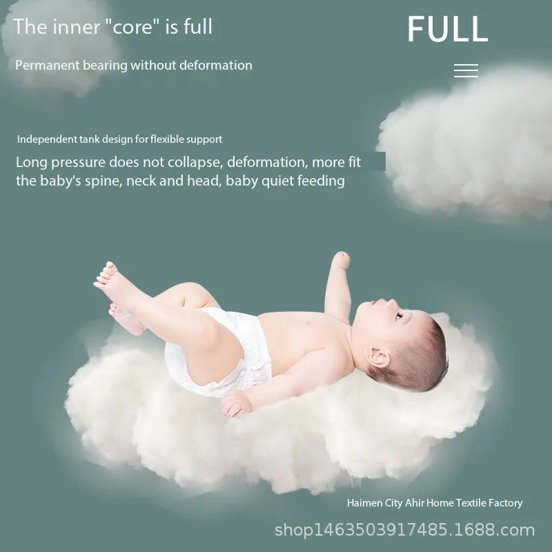 The most popular cotton U-shaped baby throw pillow is removable baby breastfeeding nursing pillow