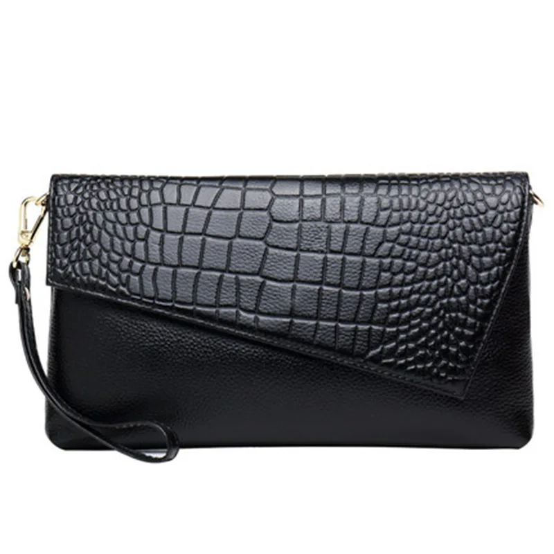 Wedding Evening Party Bags Genuine Leather Factory Directly Fashion Long Wallet Purse Large Capacity 2022 Clutch Bags For Women