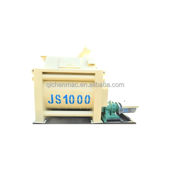 Factory price JS1000 concrete mixing machine twin shaft mixer for sale