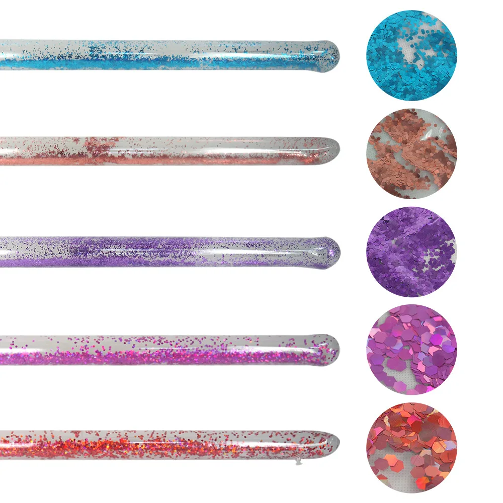 Transparent inflatable Floating Air Cylinder Long Tube Buoy with glitter for adult or kids