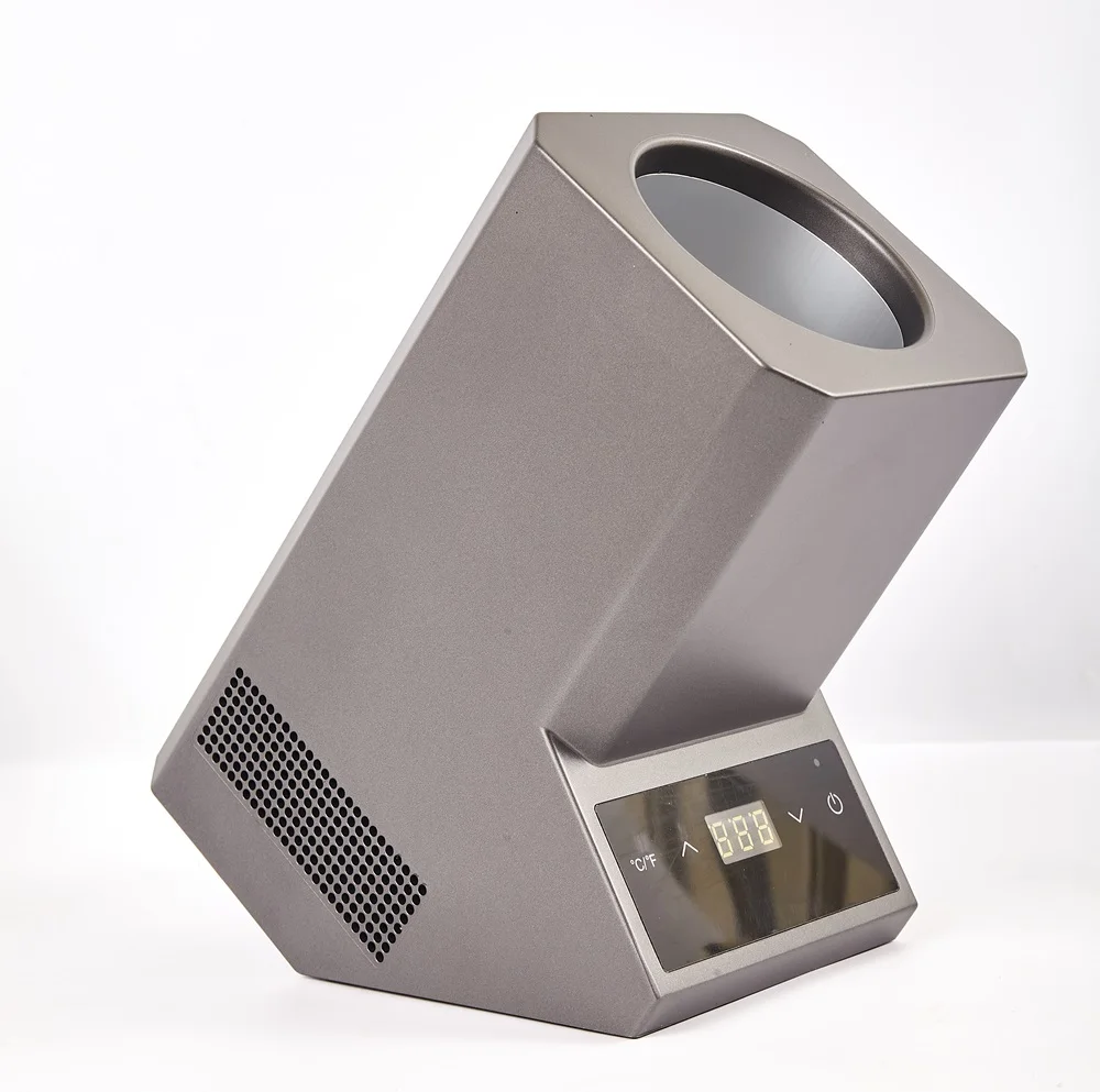Gray housing Portable Electric Thermoelectric Single Bottle Wine Cooler Chiller