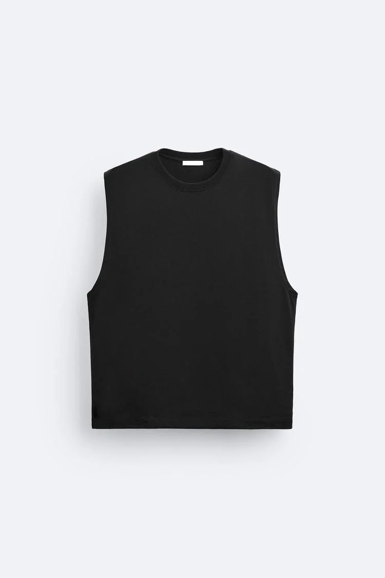 Sleeveless Top With Round Neckline Elastic Waist Casual Shorts Breathable Pocket Decoration