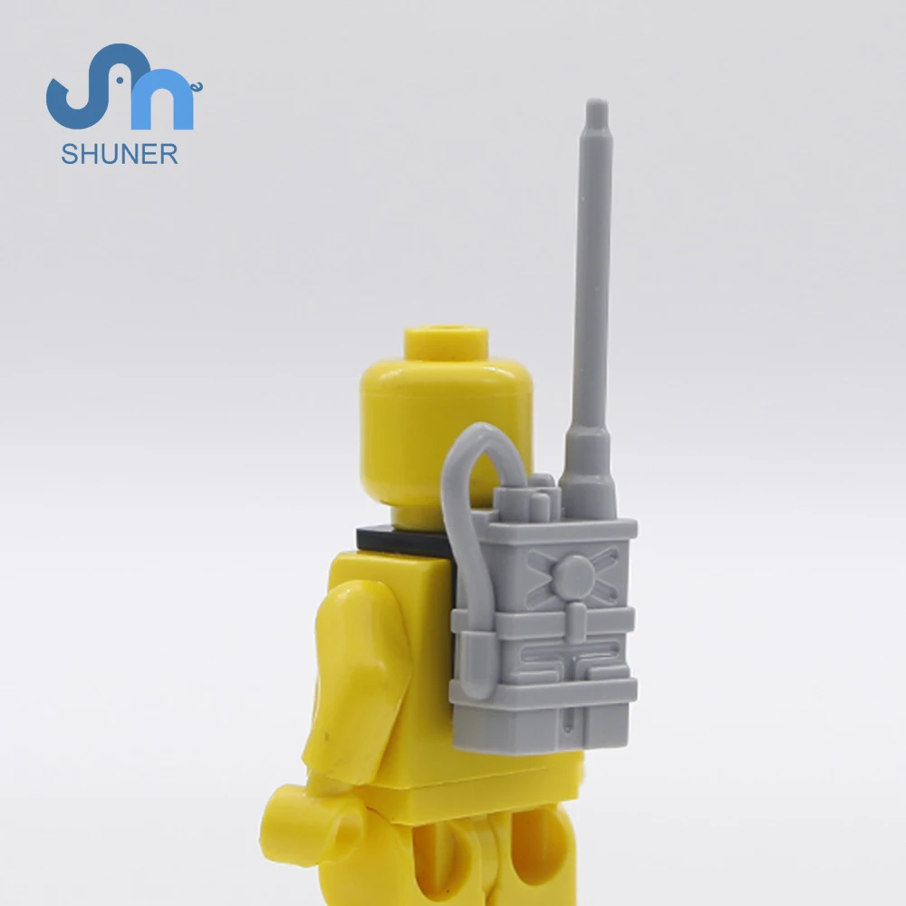 10pcs WW2 BC1000 Radio Station US Army Soldier Figure Accessories Building Blocks Figure Parts Accessories Bricks Toys