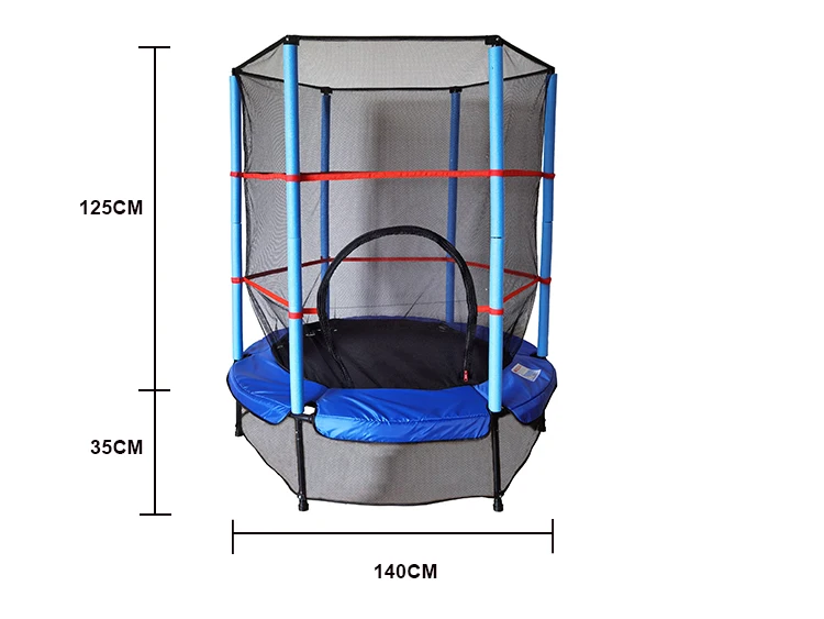 140 см, 55 дюймов, детский батут для улицы и помещения