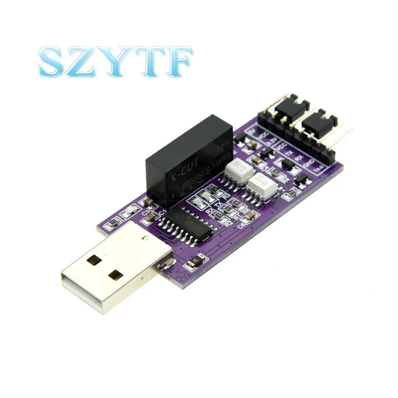 Optically isolated USB to serial port 5V3.3V2.5V1.8V optically isolated USB to TTL serial port CH340 UART