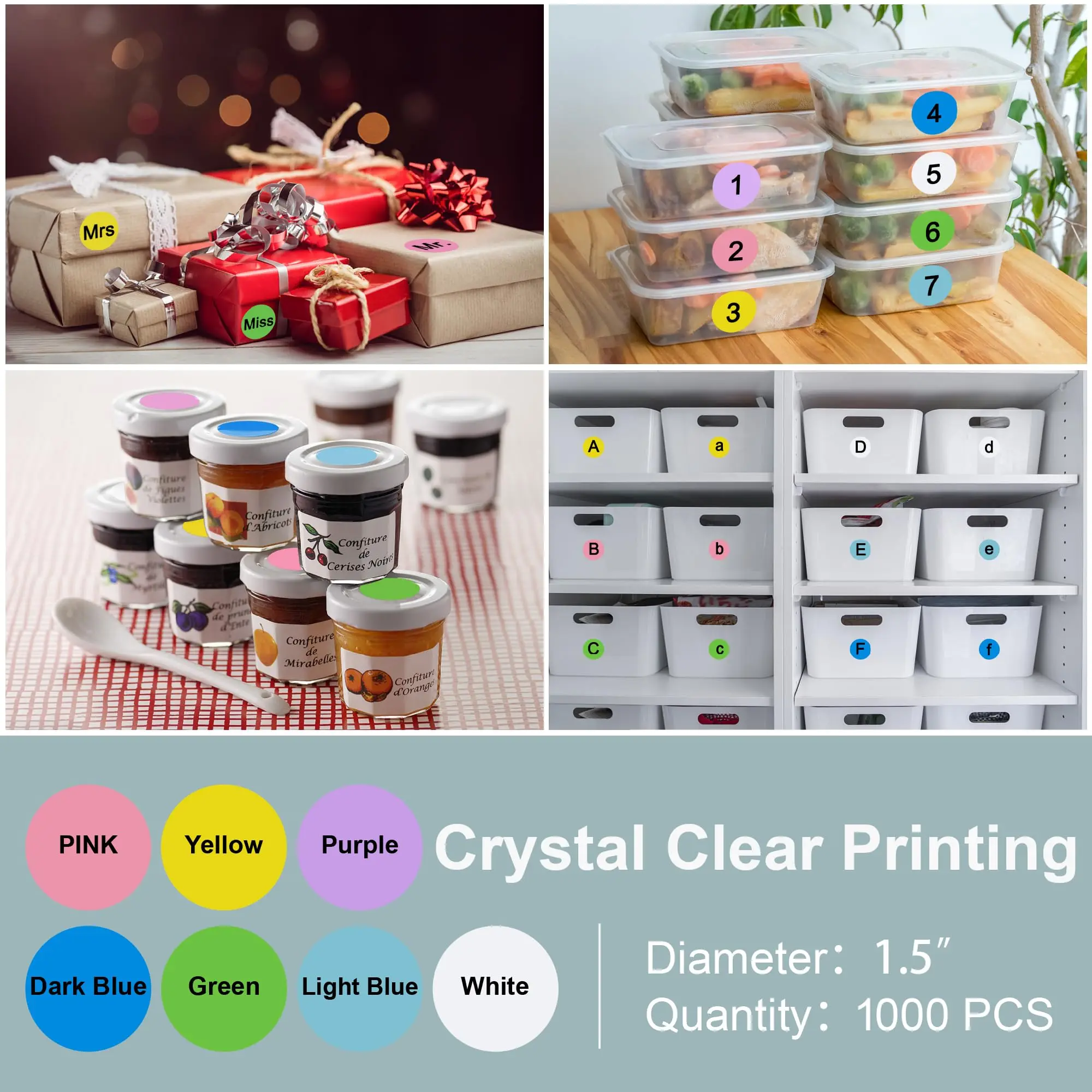 Custom Printing Glossy Various colors PET Product Sticker Regular Size Vinyl Cosmetic Bottle Packaging Product Labels Sticker