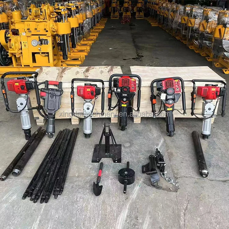 Small Gasoline Borehole Machine One Man Operate Portable Core Drilling Rig