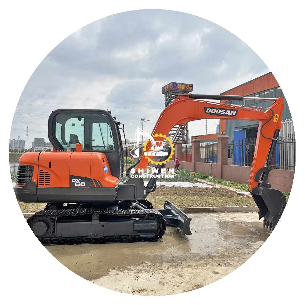 Doosan DX60-9c DH60 DH80 DX80 DX55 DH35 DH55 Excavator Price Low, Hot Sale Used Doosan DX60 Agricultural Machinery Equipment