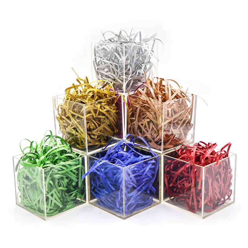 1KG Glitter Shredded Paper Crinkle Paper Raffia Paper Grass Package Filler Filling for Gift Wrapping Basket