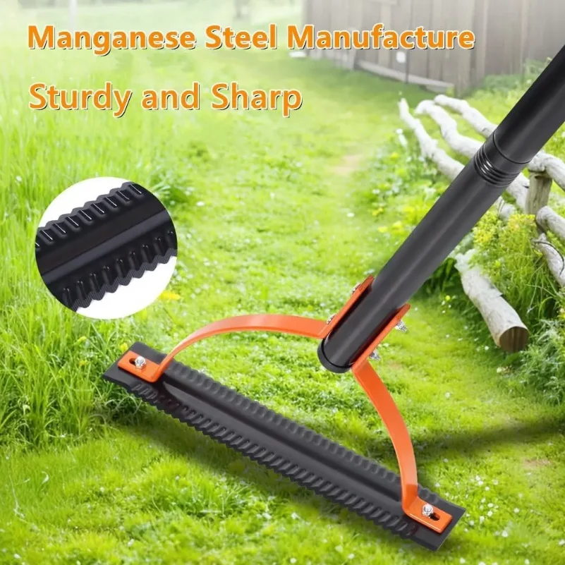 Serrated Double-Edged Sharp Blade Manual Grass Weeder for Garden Weeding with Hand Tools Weed Cutter for Garden Care