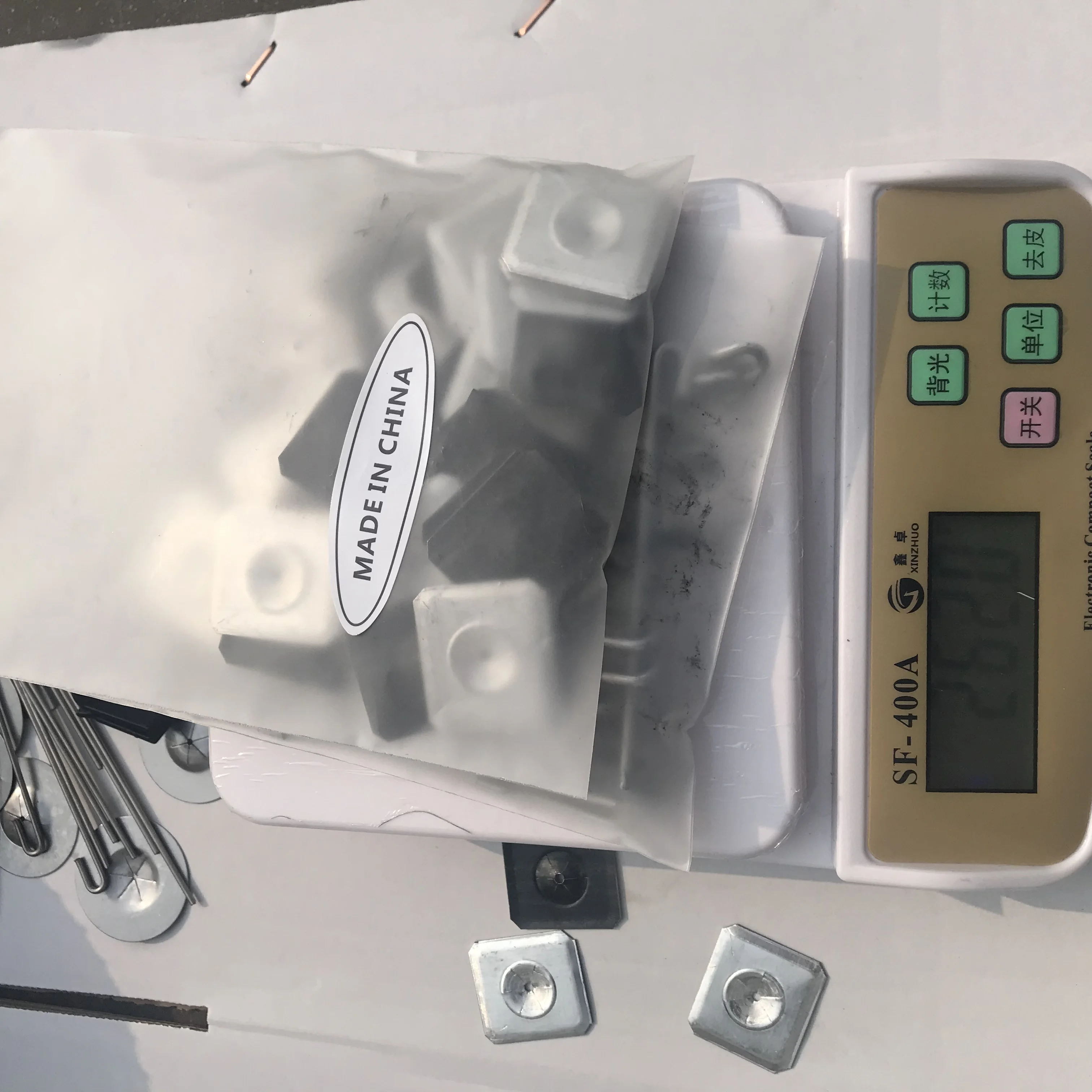 Aluminum Fastener With Self Locking Washer J Hook 4.7inch Solar Panel Mesh Clips for Pest Control Solar Panel